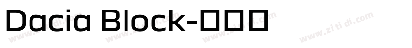 Dacia Block字体转换 Dacia Block字体转换